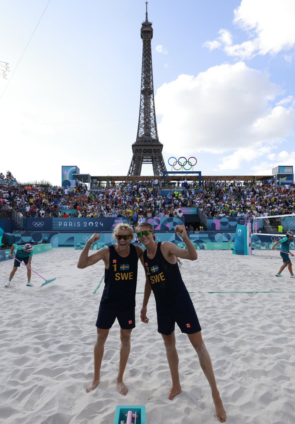 巴西沙滩排球队连胜晋级，势不可挡向前冲